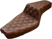 Saddlemen Brown Step Up Lattice Stitch Seat for 2004-2020 Harley Sportster XL