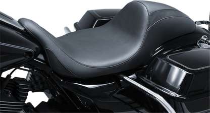 Mustang Hightail Smooth Fastback Solo Seat fits 2008-2024 Harley Touring 75644