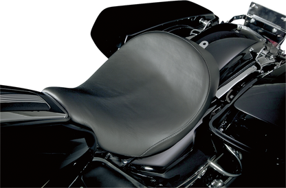 Danny Gray Black Leather Speedcradle Solo Seat 2008-2024 Harley Touring FLHR