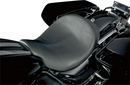 Danny Gray Black Leather Speedcradle Solo Seat 2008-2024 Harley Touring FLHR
