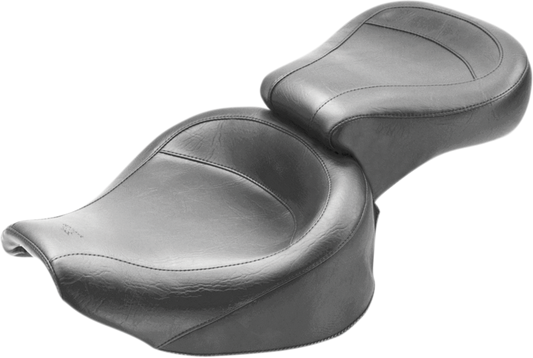 Mustang Wide Vintage Vinyl 2-Up Seat 1982-2000 Harley Davidson FXR FXRDG FXRS