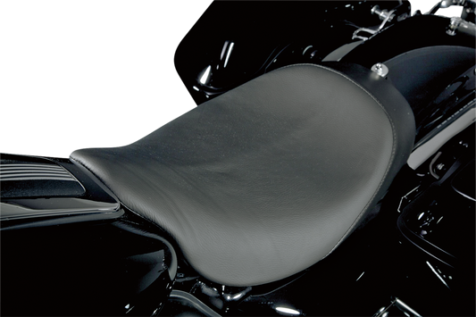 Danny Gray Black Leather Buttcrack Solo Seat 2008-2024 Harley Touring FLHR FLHX
