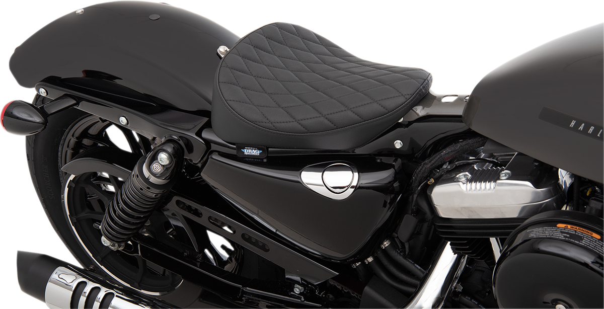 Drag Specialties Bobber Diamond Stitch Solo Seat for 2010-2022 Harley Sportster