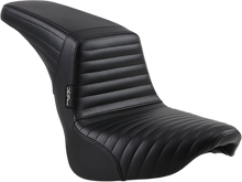 Le Pera Black Pleated Kickflip Seat 2018-2023 Harley Softail Street Bob Slim