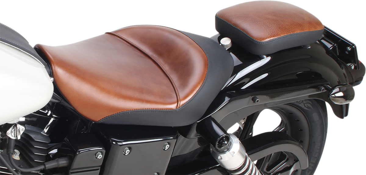 Saddlemen Lariat Brown 7" Detachable Rear Pillion Pad for Harley Davidson