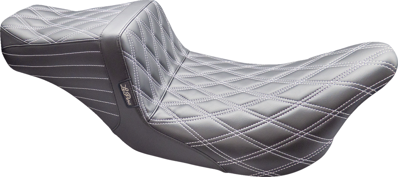 Le Pera Tailwhip Titanium Diamond Seat for 2008-2024 Harley Touring LK-587DD-TTM