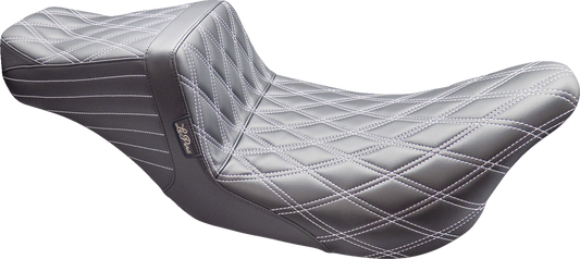 Le Pera Tailwhip Titanium Diamond Seat for 2008-2024 Harley Touring LK-587DD-TTM