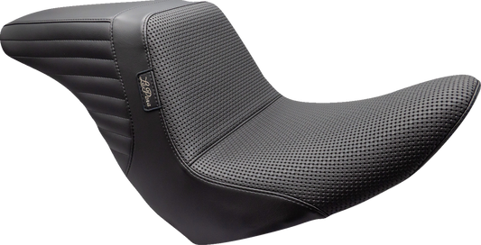 Le Pera Kickflip Up Front Basketweave Seat 2018-2025 Harley Softail Low Rider