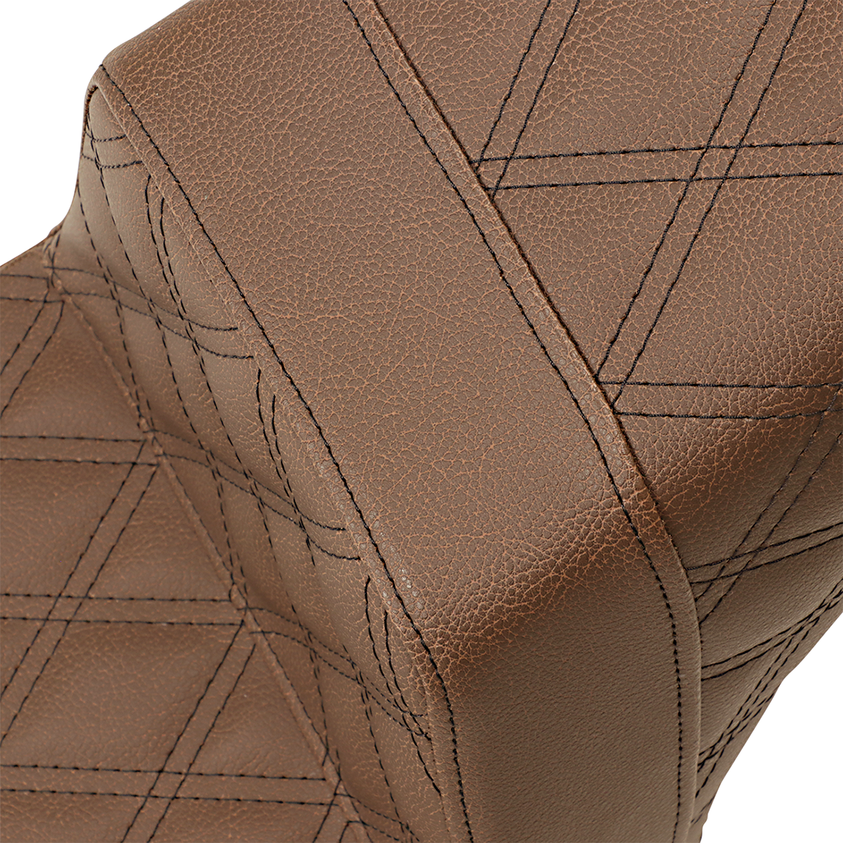 Saddlemen Brown Step Up Lattice Stitched Seat 2018-2022 Indian Scout Bobber