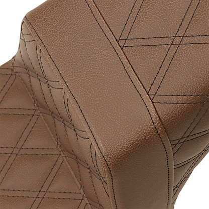 Saddlemen Brown Step Up Lattice Stitched Seat 2018-2022 Indian Scout Bobber