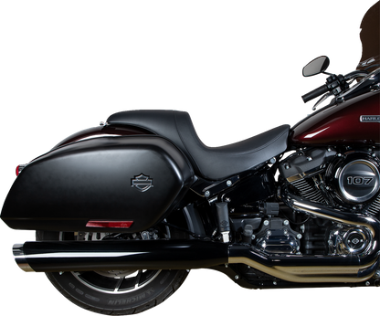 Drag Specialties Predator Smooth Seat for 2018-2025 Harley Softail Low Rider