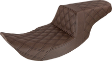 Saddlemen Brown Step Up Gel Seat for 1997-2007 Harley Road King Street Glide
