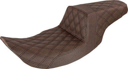 Saddlemen Brown Step Up Gel Seat for 1997-2007 Harley Road King Street Glide
