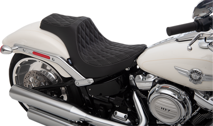 Drag Specialties Predator III Seat fits 2018-23 Harley Softail Fat Boy 114 FLFBS