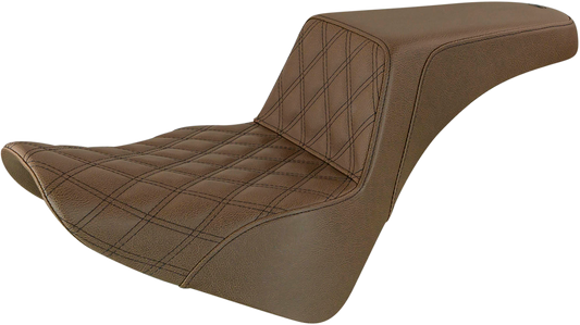 Saddlemen Step Up Brown Gel Seat for 2018-22 Harley Softail FLSL FLHC FLDE FLHCS