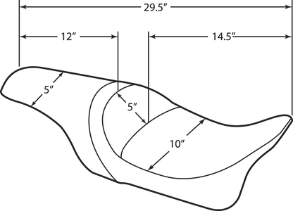 Drag Specialties Predator Smooth Seat 1994-1996 Harley Davidson FLHR Road King