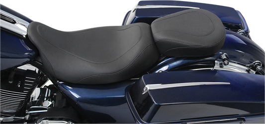 Mustang Wide Tripper Smooth Low Solo Seat fits 2008-2024 Harley Touring 76692