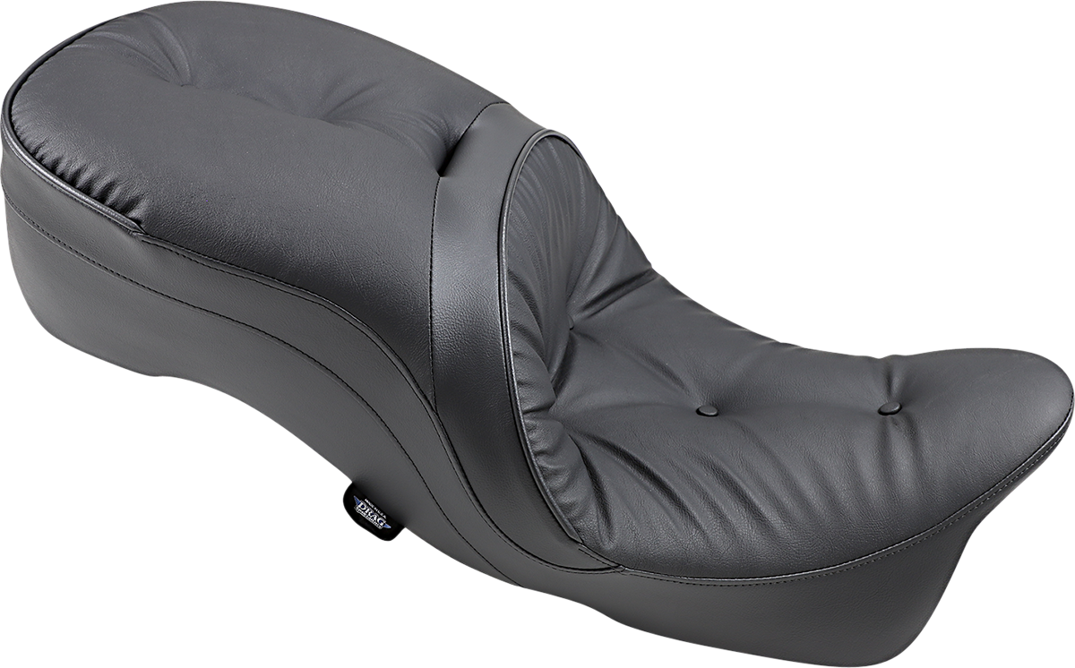 Drag Specialties Leather 2-Up Pillow Seat fits 2009-24 Harley Touring Road Glide