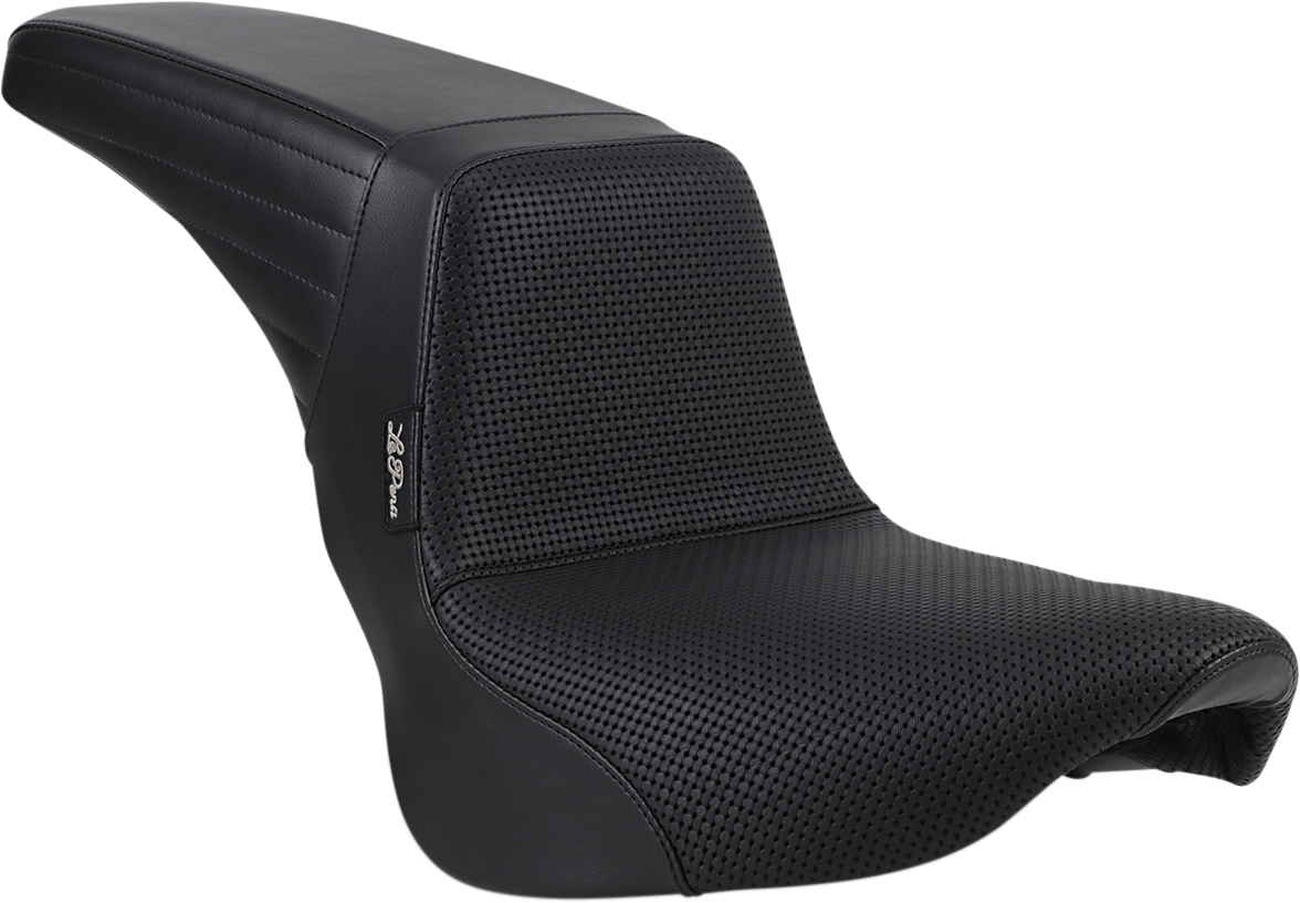 Le Pera Kickflip Basketweave 2-Up Seat for 2018-2025 Harley Softail FXLR FLSB