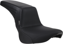 Le Pera Kickflip Basketweave 2-Up Seat for 2018-2026 Harley Low Rider FXLR FLSB