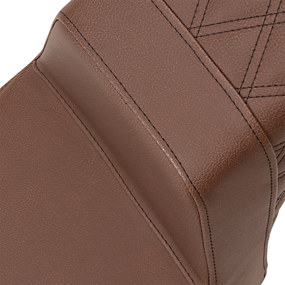 Saddlemen Brown Step Up Rear Lattice Gel Seat for 2018-2023 Indian Scout Bobber