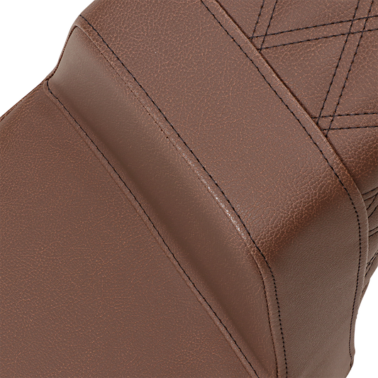 Saddlemen Brown Step Up Rear Lattice Gel Seat for 2018-2023 Indian Scout Bobber