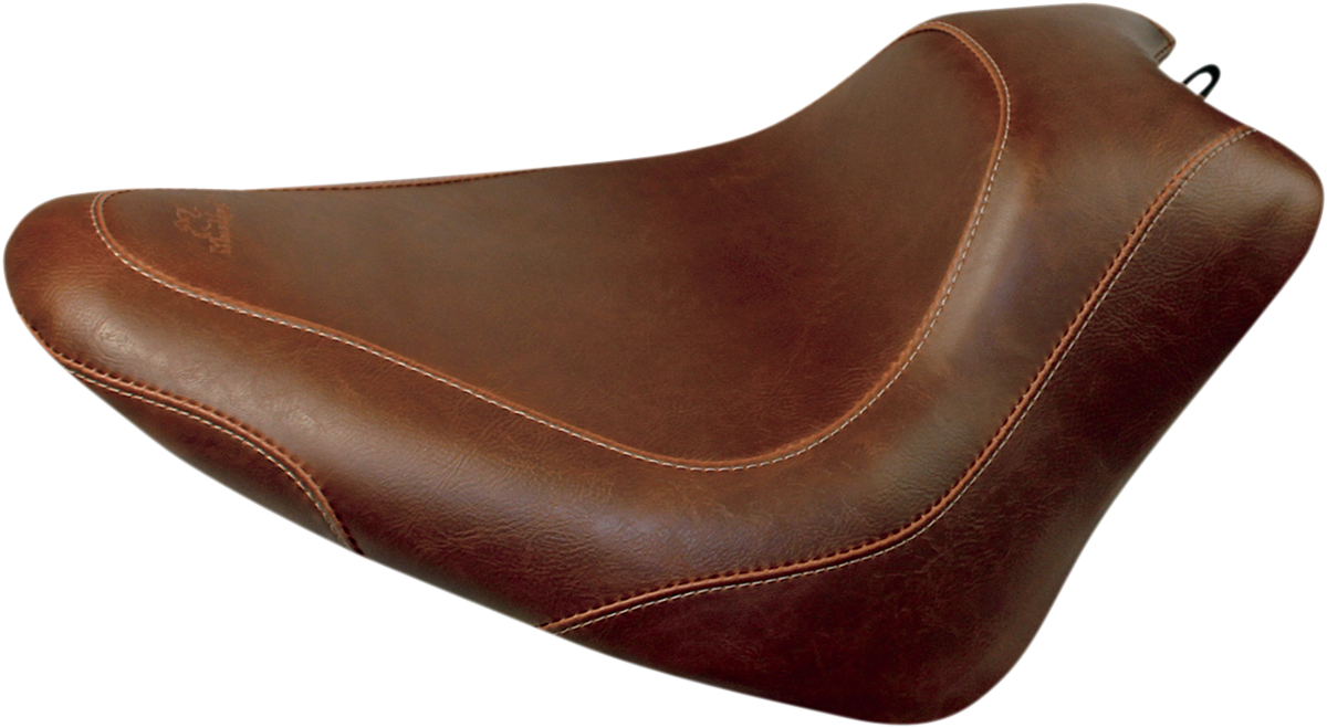 Mustang Brown Wide Tripper Solo Seat 2011-17 Harley Softail Slim Blackline 76764
