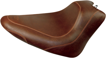 Mustang Brown Wide Tripper Solo Seat 2011-17 Harley Softail Slim Blackline 76764