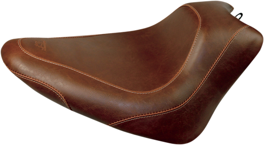 Mustang Brown Wide Tripper Solo Seat 2011-17 Harley Softail Slim Blackline 76764