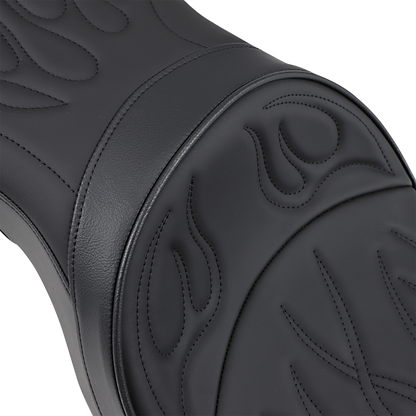Drag Specialties Low Profile Flame Stitch Seat fits 2004-2022 Harley Sportster