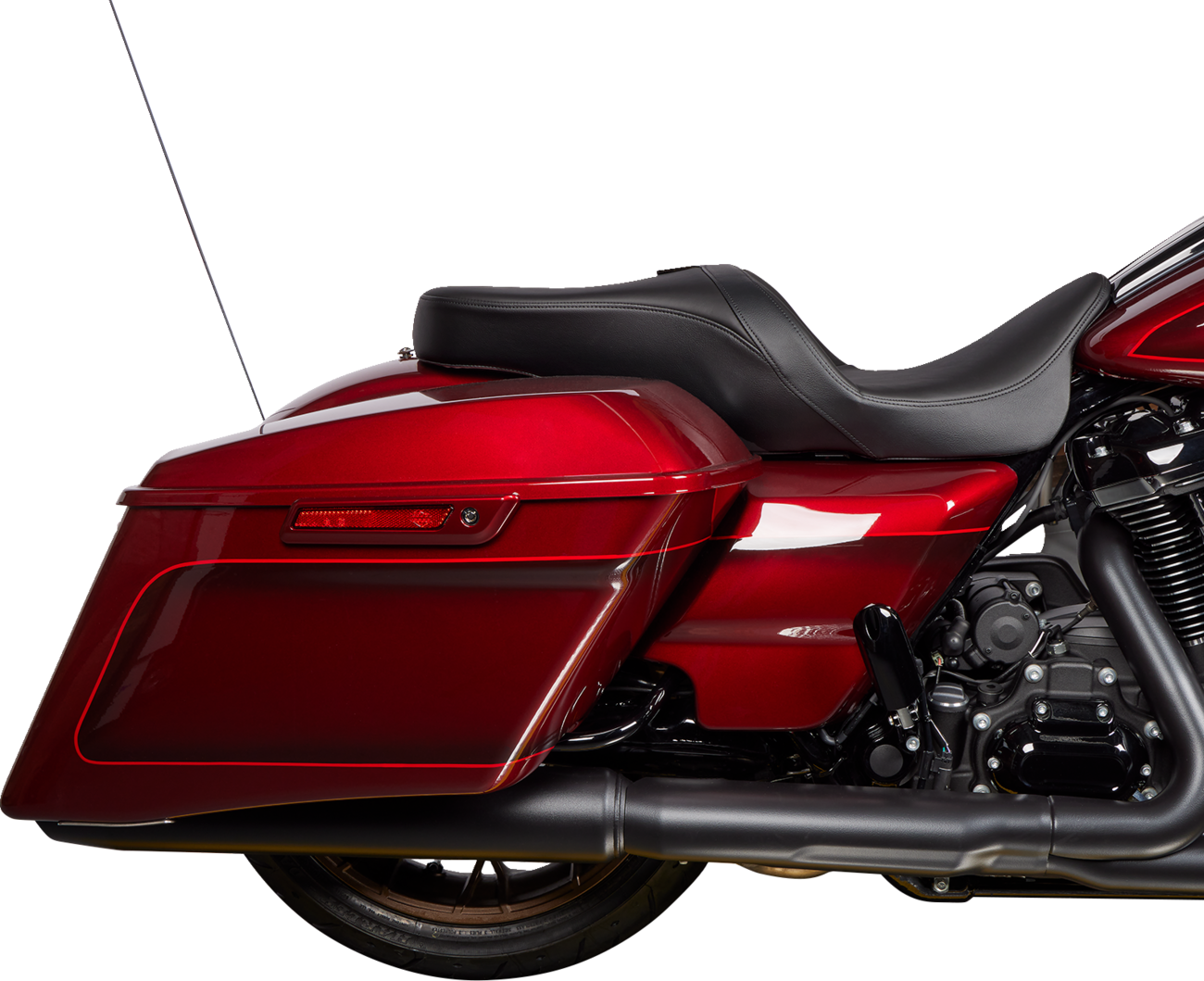 Drag Specialties Freedom Solar Leather Seat fits 2008-2024 Harley Touring  FLHX