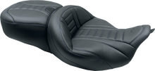 Mustang Deluxe Tour Blue Stitch Seat fits 2008-2025 Harley Touring 79006SB