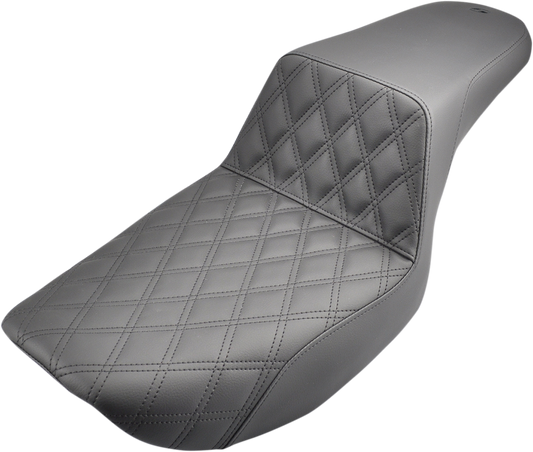 Saddlemen Step Up Front Lattice Stitch Seat fits 1982-2000 Harley Davidson FXR