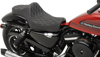 Drag Specialties Diamond Predator III Seat 2004-2022 Harley Davidson Sportster