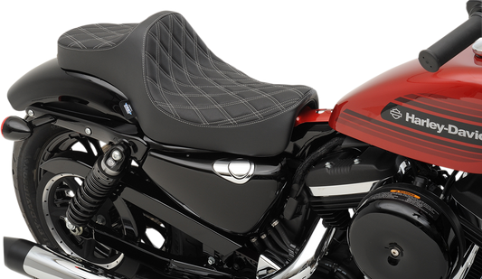Drag Specialties Diamond Predator III Seat 2004-2022 Harley Davidson Sportster