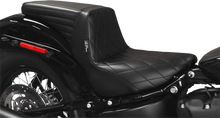Le Pera Vinyl Black Diamond Stitched Kickflip Seat 2018-2021 Harley Softail FXBB