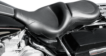 Mustang Black Sport 2-Up Vinyl Motorcycle Seat 1997-2007 Harley Touring Models