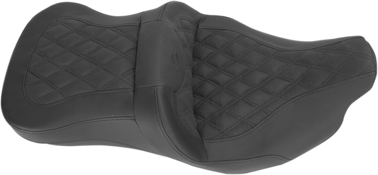 Saddlemen Heated Road Sofa Seat fits 2008-2024 Harley Touring FLHX FLTR FLHXXX