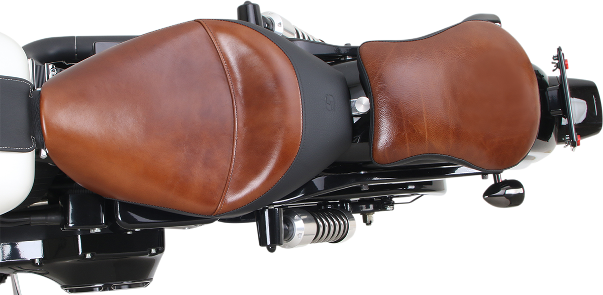 Saddlemen Lariat Brown 9" Detachable Rear Pillion Pad for Harley Davidson