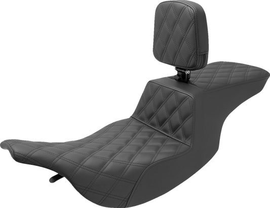 Saddlemen Step Up Lattice Gelcore Seat & Backrest for 1997-2007 Harley Touring