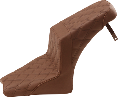 Saddlemen Brown Step Up Lattice Stitched Seat 2018-2022 Indian Scout Bobber