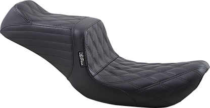 Le Pera Tailwhip Diamond 2 Up Motorcycle Seat for 1999-2003 Harley Dyna Models