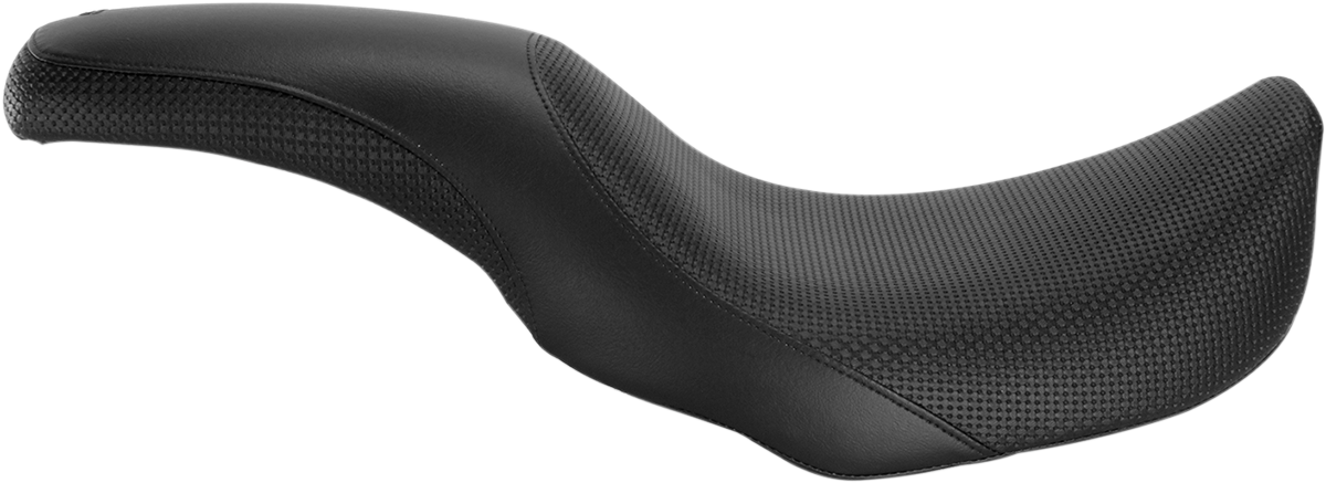 Saddlemen Profiler Basketweave Black Gel Seat for 2006-2017 Harley Davidson Dyna
