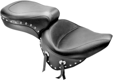Mustang Wide Studded Skirt Seat for 2000-2007 Harley Softail Fat Boy Heritage