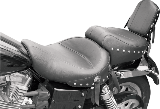 Mustang Wide Studded Seat for 1996-2003 Harley Dyna Super Glide Low Rider 75530