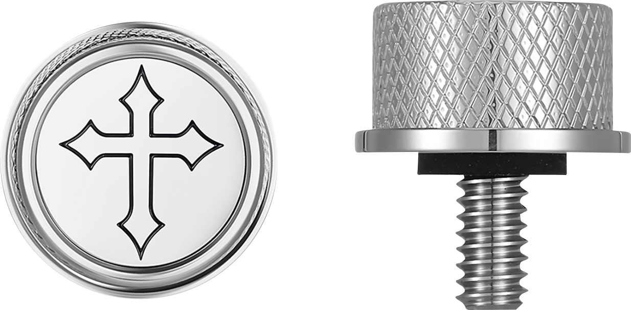 Figurati Designs Cross Seat Mounting Knob fits 1965-2022 Harley Touring Models